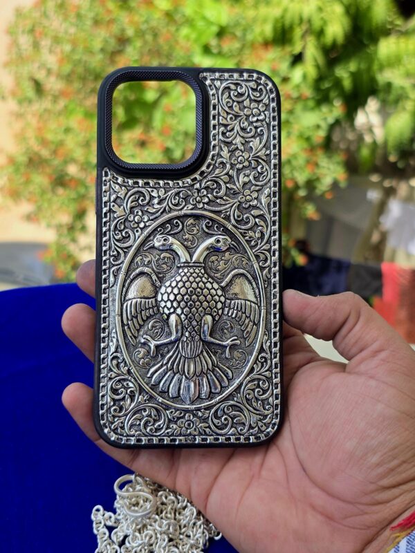 custom silver mobile cover - Image 4