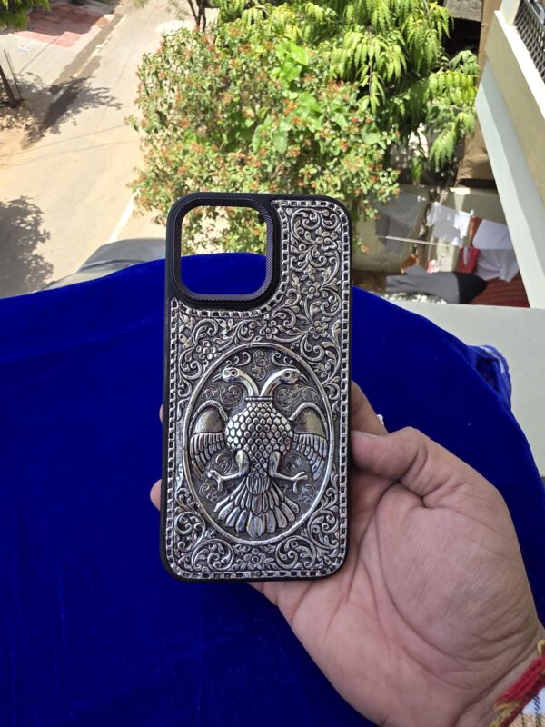 custom silver mobile cover - Image 6