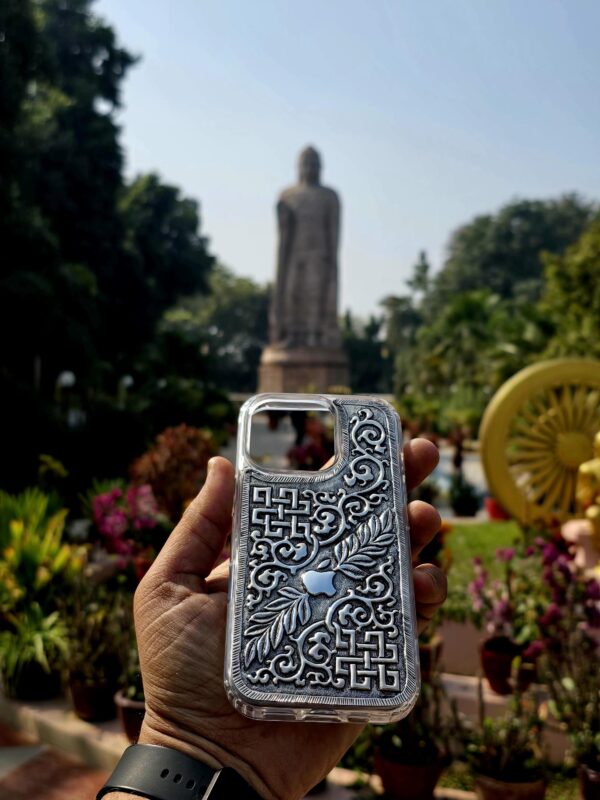custom silver mobile cover - Image 3