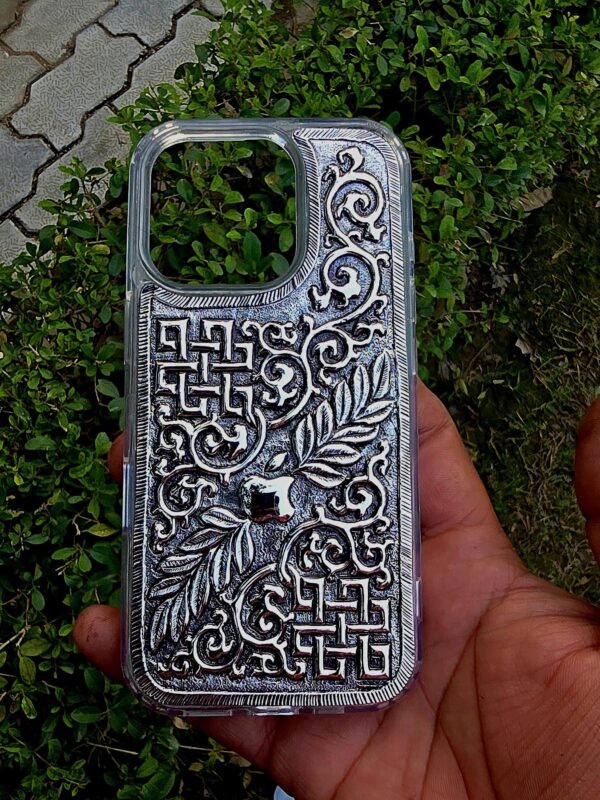custom silver mobile cover - Image 7