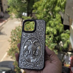 custom silver mobile cover