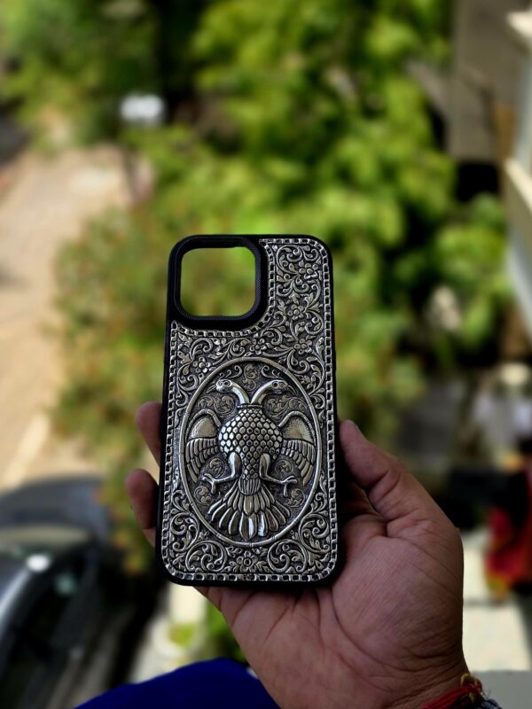 custom silver mobile cover - Image 3