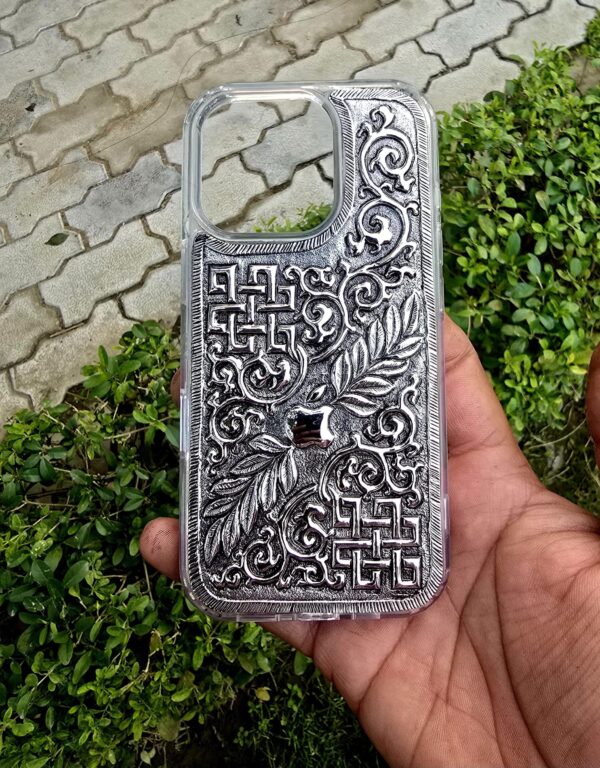 custom silver mobile cover - Image 4