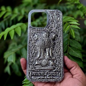 Customize silver mobile cover